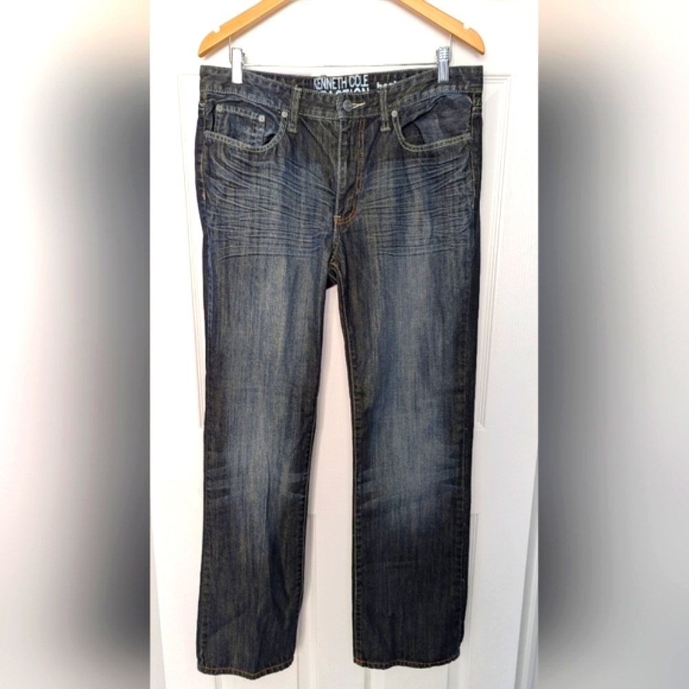 Kenneth Cole Reaction Men's Bootcut Jeans (34 X 32)